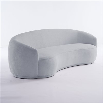 Sofá de chenilla marrón para dormitorio